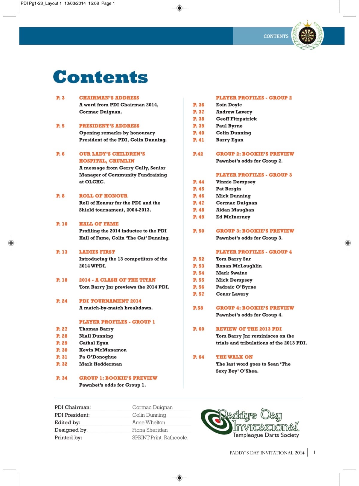 PDI 2014 booklet — page 2