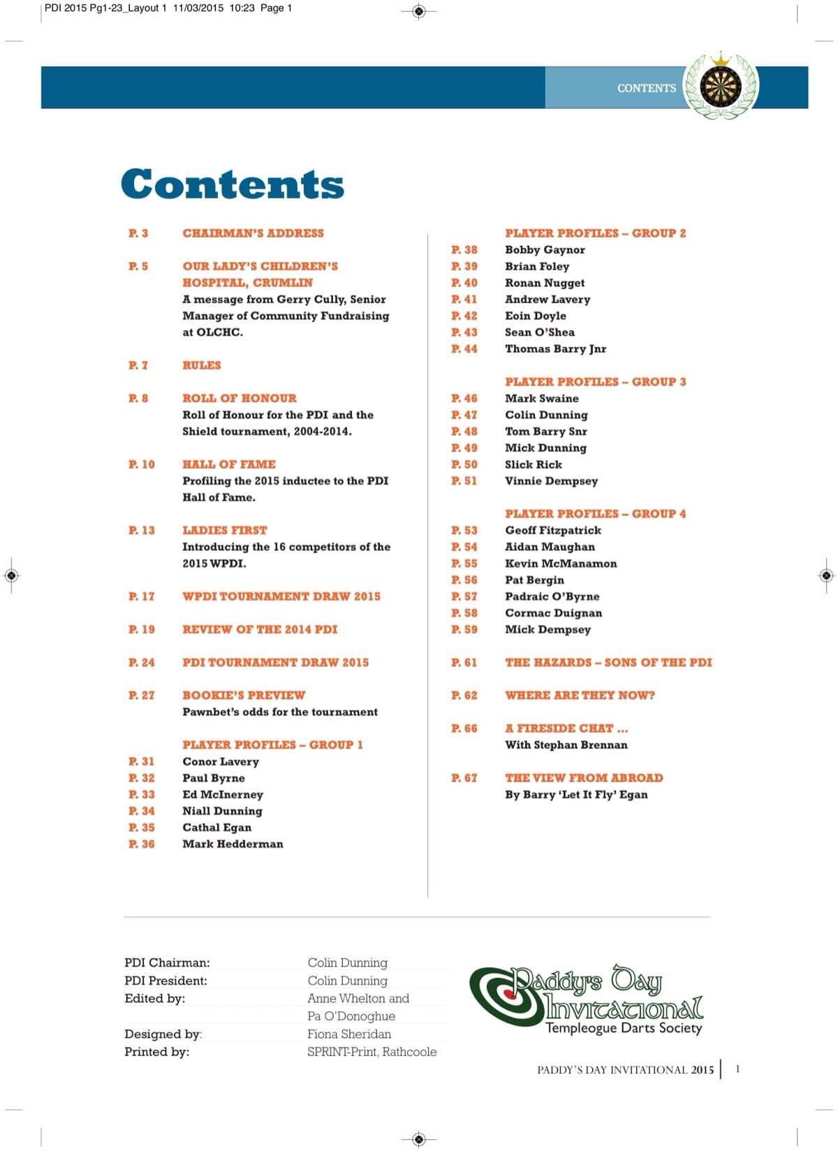 PDI 2015 booklet — page 1