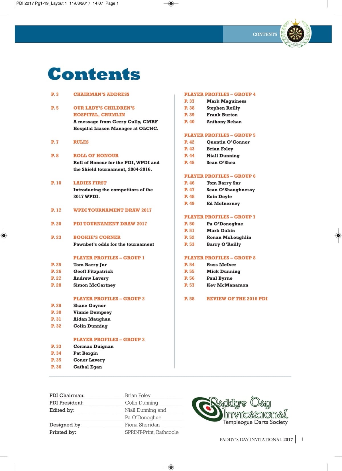 PDI 2017 booklet — page 1
