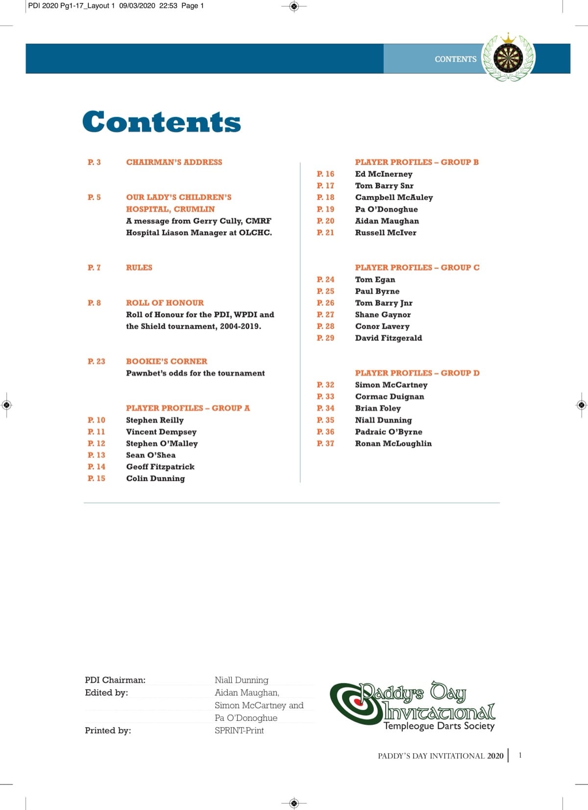 PDI 2020 booklet — page 1