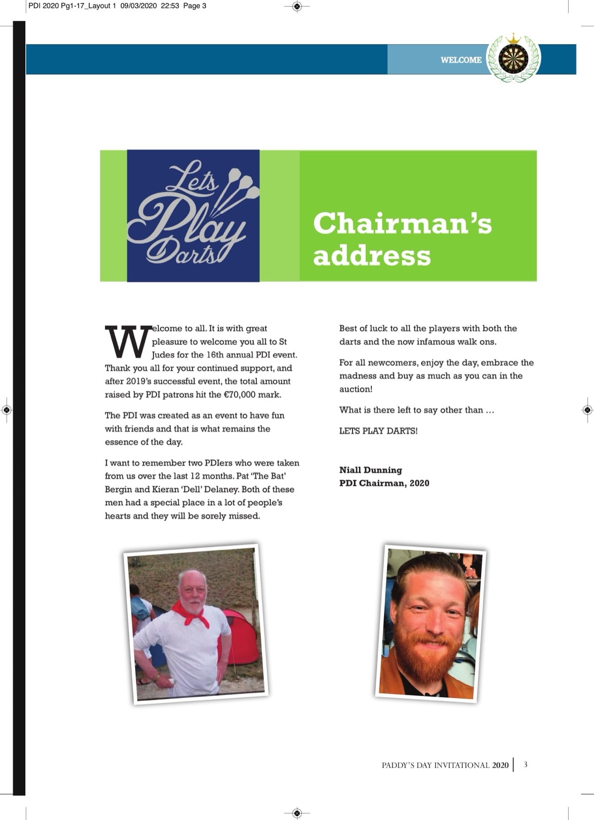 Chairman's address 2020