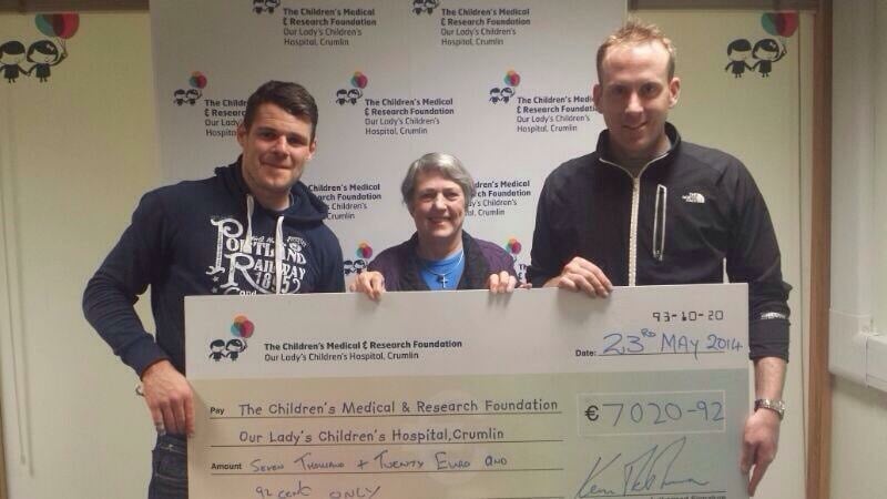 Donation cheque presentation 2014