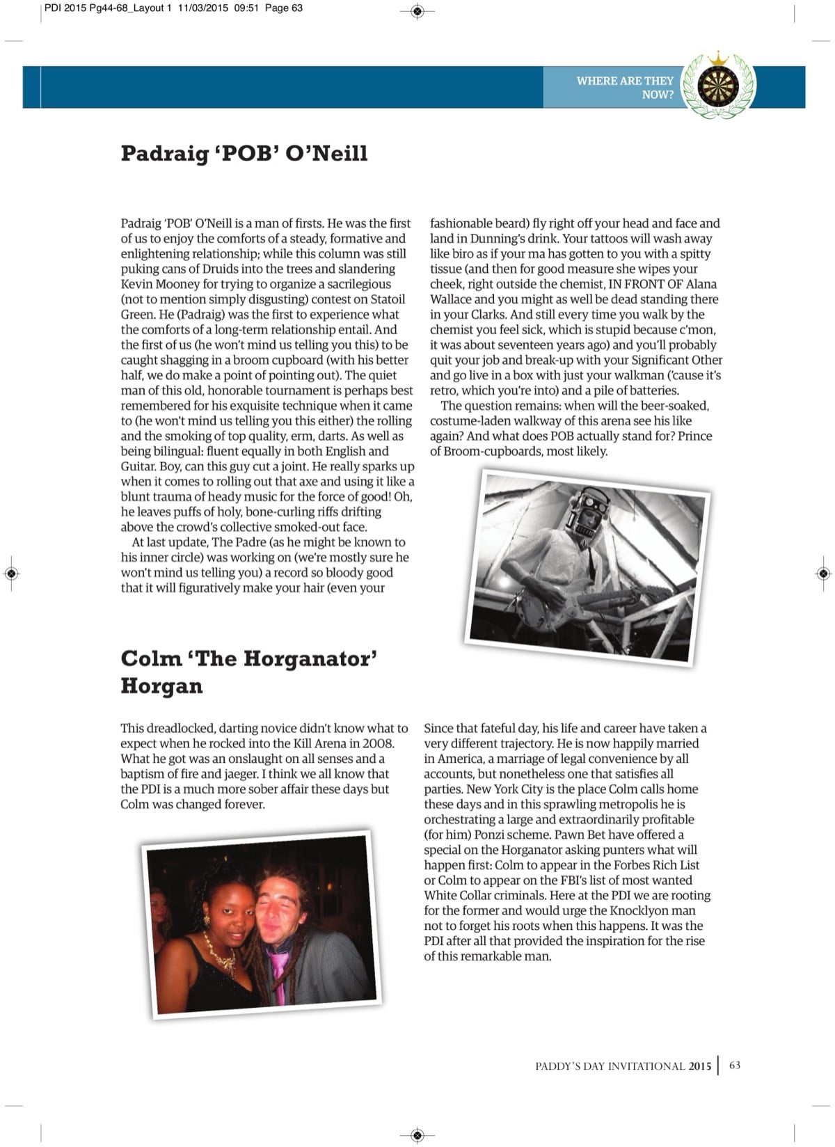 Where are they now — 2015