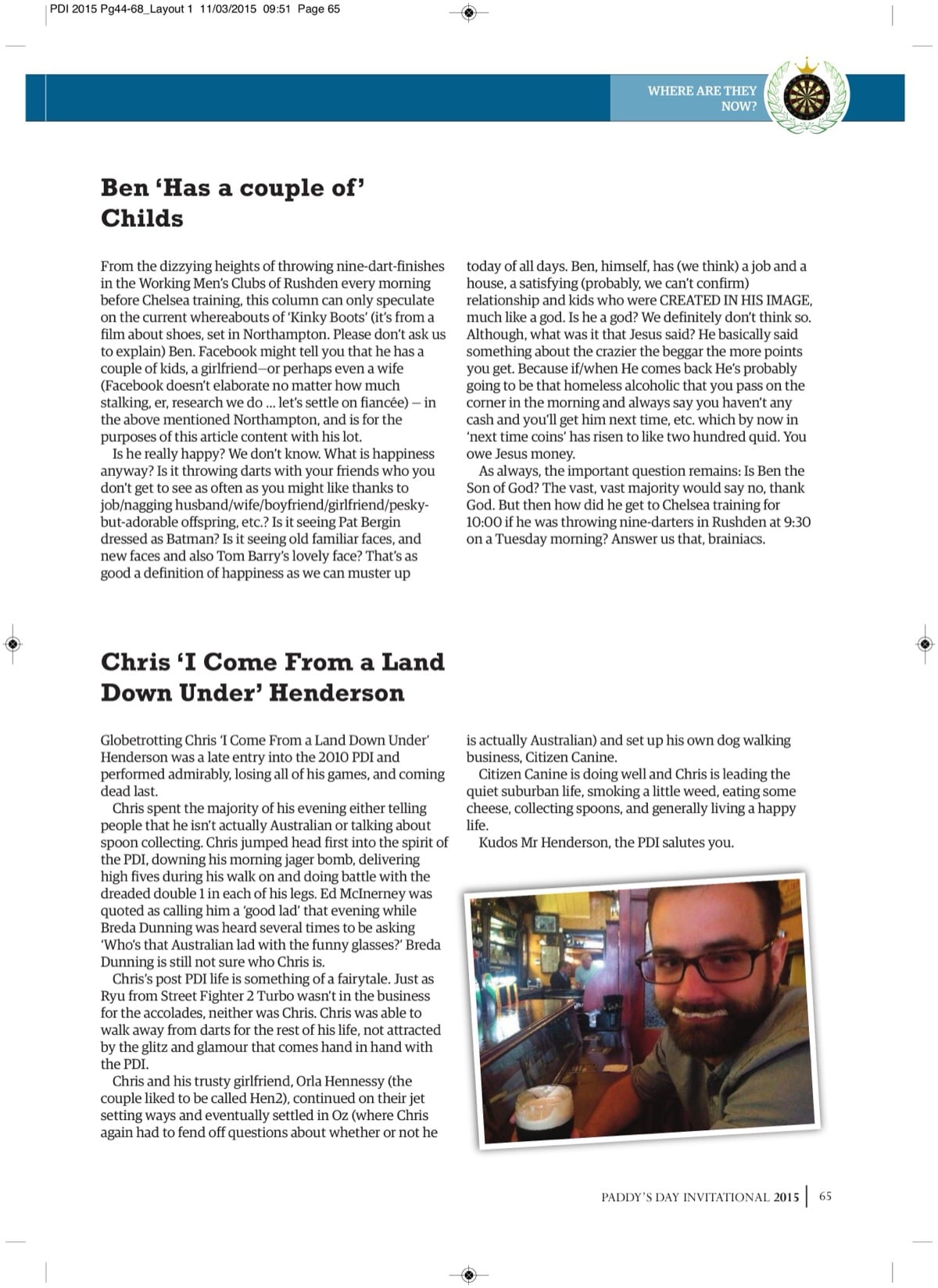 Where are they now — 2015